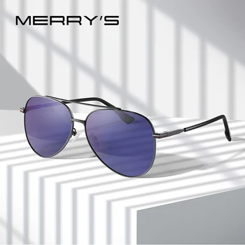 MERRYS DESIGN Homens Clássicos Piloto de Óculos de sol de Aviação Quadro HD Polarized Moda de óculos de Sol Para Dirigir a Proteção UV400 S8216