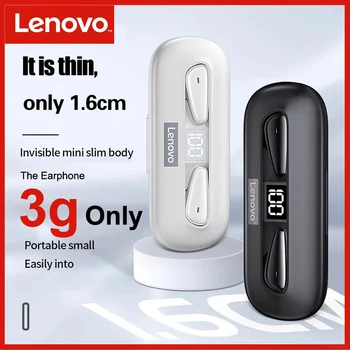 A Lenovo XT95 TWS Bluetooth Fone de ouvido Ultra Fino Toque de Controle de Fones de ouvido sem Fio Duplo de Microfone com Visor Digital Fone de ouvido Fones de ouvido Sport