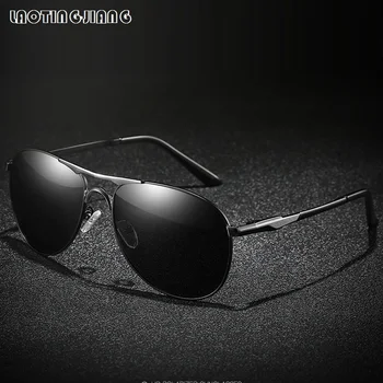 Homens Piloto de Óculos de sol das Mulheres Polarizada Óculos de Sol Masculino Motorista de Metal da Marca do Designer de Óculos de sol Para Homem Anti-reflexo Tons Vintage