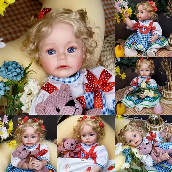 48CM Sue-Sue Corpo Cheio de Silicone Vinil Renascer da Criança da Menina Boneca Boneca Princesa Realistas Toque Macio Presentes de Natal para Crianças