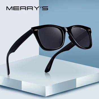 MERRYS DESIGN Homens/Mulheres Retro Clássico Rebite Óculos de sol Polarizados 100% de Proteção UV S8140