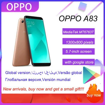 Celular Oppo A83 Smartphone 3G 32GB MediaTek MT6763T 5.7 Polegadas 1440*720 Pixels Mediatek MT6763T Helio P23Hot Venda