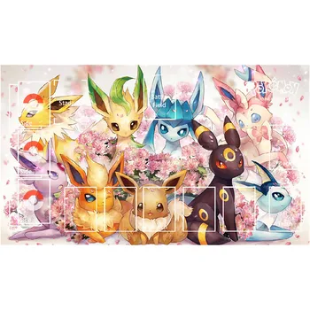 Pokemon Ptcg Dedicado Cartão Jogar Contra a Mesa Tapete de Pikachu, Charizard Eevee Série Mouse Pads 60*35 Brinquedos presentes