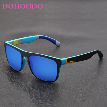 DOHOHDO Clássico Óculos de sol Polarizados Homens Mulheres o Design da Marca Quadrado de Condução Óculos de sol da Moda Pesca esportiva de Óculos de proteção UV400 Óculos