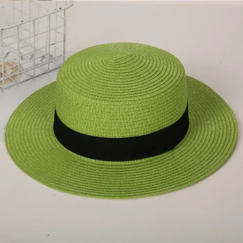 2021 Nova de Verão, Praia Hat Unisex Papel Chapéu de Palha de Aba Larga Velejador Chapéus Chapéu de Sol para as Mulheres, o Homem