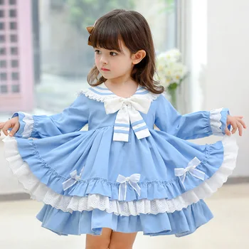 Roupas Infantis De Meninas Lolita DressSpanish Bola Vestidos De Bebê Menina De Aniversário De Batismo De Vestidos De Festa Toddle Vintage Vestidos De Princesa