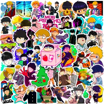10/30/50pcs Japão Anime Mob Psico 100 Cartoon Adesivos Bonito Decalques Graffiti DIY de Bagagem Laptop Tablet PVC モブ Etiqueta para Crianças