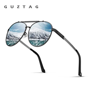 GUZTAG Unisex Alumínio Polarizada a Proteção UV400 Ultraleve Óculos de sol Clássico da Moda de Óculos de Sol para Homens Mulheres G8002