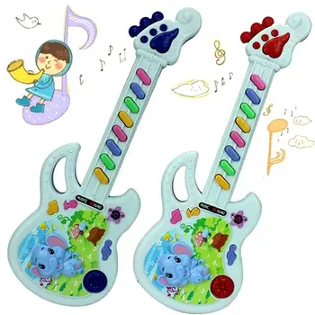 Pop Bebê Elefante Guitarra A Forma De Um Instrumento Musical De Teclado Brinquedo De Crianças Piano De Desenvolvimento De Crianças De Música Portátil De Brinquedos Educativos