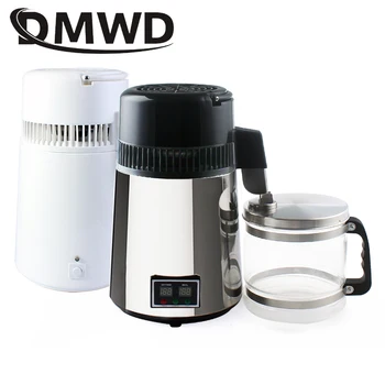 DMWD Puro Destilador de Água 4L Dental de Água Destilada Máquina de Filtro Elétrico de Aço Inoxidável de Destilação Purificador Jarro 110V 220V