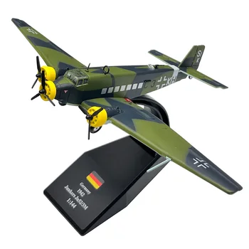 Escala 1/144 Luftwaffe Alemã Junkers Ju52 Avião De Transporte De Metal Militar Fundido Airpalne Modelo De Brinquedo Para Crianças Coleção De Presente