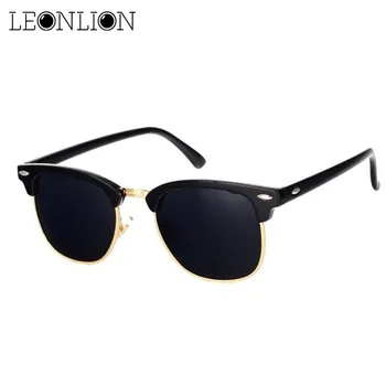 LeonLion Polarizada Semi-sem aro dos Óculos de sol das Mulheres/Homens Polarizada UV400 Marca Clássica Designer Retrô, Oculos De Sol Gafas