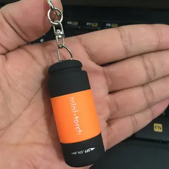 USB Mini Lanterna elétrica Recarregável Lanterna de LED Lâmpada de Bolso Exterior Impermeável de Campismo Luz de Auto-Defesa de Luz Portátil, Lanterna