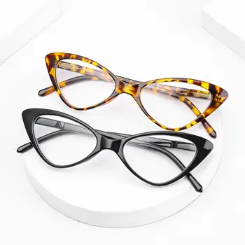 2022 Moda Olhos De Gato De Óculos De Leitura Ultalight Pequeno Quadro Limpar Lente De Óculos Para Presbiopia Homens E Mulheres Com +10~+40