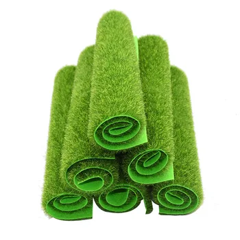 Verde Gramado Artificial do Relvado Tapete Falso Sod Micro Paisagem Casa Jardim Decoração Verdadeiro Toque de Musgo Gramado de Grama 15 X 15 cm 30 X 30 cm