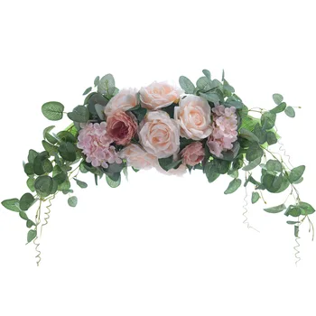 Casamento Arco De Flores De Decoração Com Flores Artificiais Garland Simulação Porta De Decoração Cabelo De Seda Flor Pendurada Na Parede