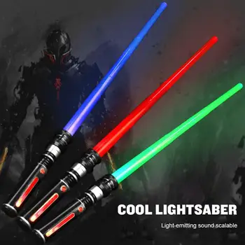 Sabre de luz de Brinquedos Para Crianças Meninos Sabre Luminoso Jedi Sabre Espada de Luz de Piscamento do DIODO Lightstick Brilham NO Escuro