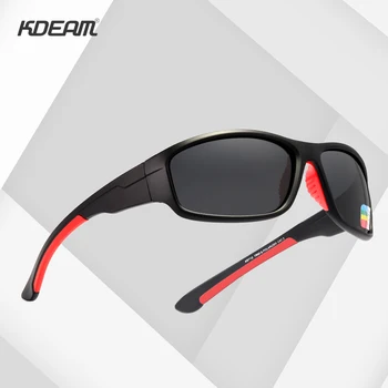 KDEAM Inquebrável TR90 Desporto, Óculos de sol dos Homens Excelente Exterior Condução de Óculos, Terno para Qualquer Rosto Tons KD712