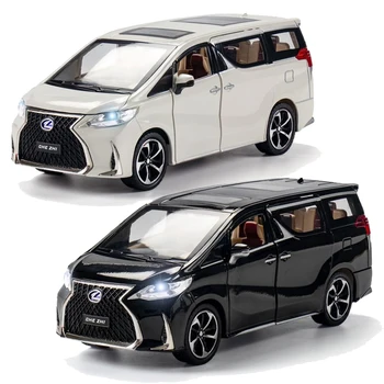 1:24 Simulação Lexus Ml300 Liga de Carro Modelo de Negócios Modelo de Carro Brinquedo infantil Carro de Som E Luz de Puxar de Volta o Menino Presente Coleção