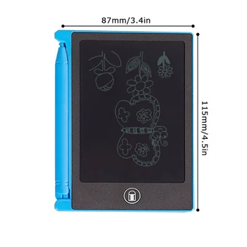 BalleenShiny de 4,4 polegadas Mini Apagável Reuseable LCD Placa de Escrita para as Crianças Brinquedos Educativos Para Crianças de Proteção para os Olhos do Filho Dom