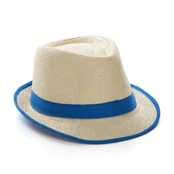 Moda Verão papel Chapéu de Palha das mulheres os homens Panamá curto borda Fedora Jazz Chapéu ao ar livre da Praia de chapéu de Sol Retro Bowler Chapéus gorro