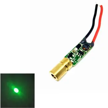 Mini Luz Laser Verde 515nm 520nm 5mw Verde do Laser de Diodo Dot Módulo Ponteiro do Nível de com o objetivo de Posicionamento
