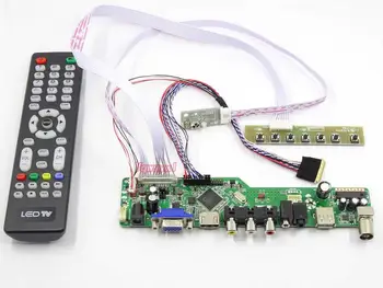 Controlador de Placa de Kit para N116B6-L02 TV+HDMI+VGA+AV+USB ecrã LCD LED de Controlador de Placa de