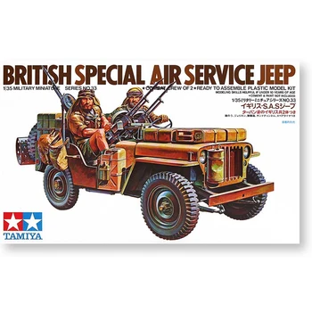 1:35 Escala De Montagem De Um Carro Modelo Britânica Special Air Service Jeep Construção De Kits Tamiya 35033