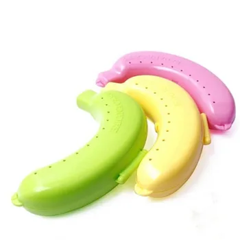 Bonito Frutas Banana Caso De Plástico Caixa De Almoço Protetor Do Recipiente Titular Portadora De Armazenamento Crianças Brinquedos De Utensílios De Cozinha
