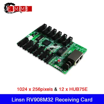 Linsn RV908M32 Síncrona Receptor Cartão de 32 Scan Visor LED de Cor Completa do Sistema de Controle de Recebimento de Cartão