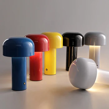 Italiano de Cogumelos Lâmpada Portátil de Toque sem Fio Recarregável Lâmpada de Mesa USB Lâmpada de Mesa de Trabalho a Decoração do Quarto da Noite de Luz