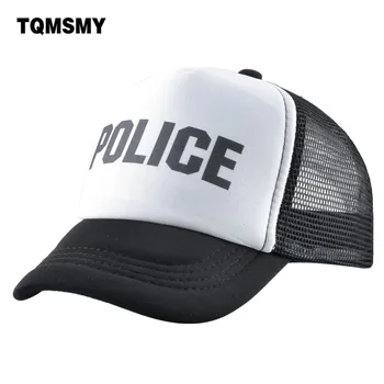 TQMSMY Polícia de Verão Casual Cap Garoto de boné de Baseball virado Crianças Boné de Pala Menino Snap Volta chapéu para Meninas de Malha Chapéus de Beisebol TMA35