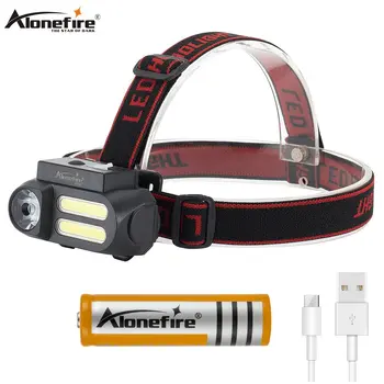 Alonefire HP41 Portátil Mini Farol de LED de Luz Impermeável Farol Usam 18650 Bateria para a Noite de Iluminação Lanterna