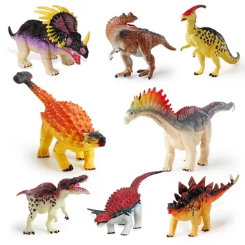4PCS/SET Animal Dinossauros Quebra-cabeça de Ovo Amargasaurus Velociraptor PVC Modelo de Brinquedos Colecionáveis para Educação infantil, Kids