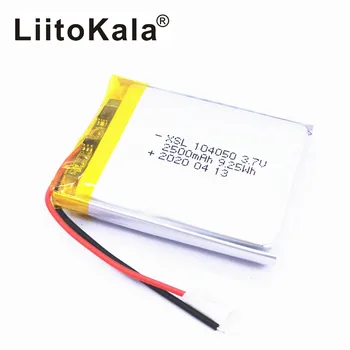 XSL 3,7 V 104050 2500mah Bateria Recarregável do Polímero do Li-íon bateria do Li Po Baterias Para Lâmpada Solar do Banco do Poder de Rádio em seu GPS