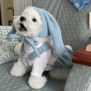 Inverno Quente Cão De Estimação, Slip De Vestido Quente Cães Jaqueta De Roupas De Moda Bichon Teddy Engrossar Saia De Vestuário Para Animais De Estimação Acessórios