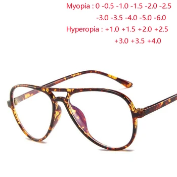 Asférica de Lente Única Oval Prescrição de Óculos Para Míope, Quadro do PC Olho de Gato Miopia Óculos de Mulher 0 -0.5 -0.75 Para -6.0