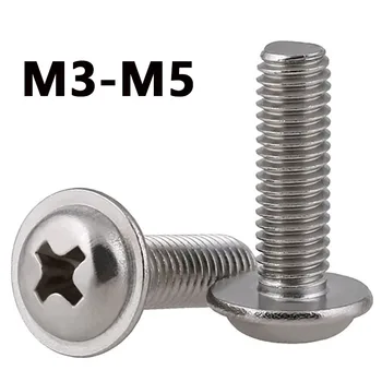 M3 M4 M5 316 de Aço Inoxidável Redondo de Cabeça de Parafuso com Arruela