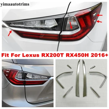 Acessórios de Ajuste Para o Lexus RX RX450h 2016 2017 2018 2019 2020 2021 ABS Cromado Exterior Traseira da Cauda Ilumina a Lâmpada Listras Tampa da Guarnição