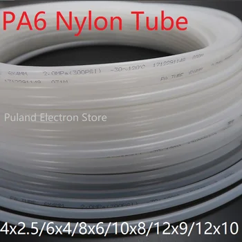 1M/3M de Alta Pressão Nylon PA6 Diâmetro do Tubo de 2,5 4 6 8 9 10 12 mm Pneumático Compressor de Ar Suave e Rígida Poliamida Tubulação de Óleo
