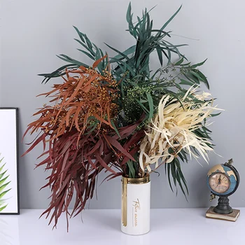 Naturais Preservadas De Eucalipto Millet Folha Floral De Plantas De Casamento Usar A Decoração Home Seco Arranjo De Flores Fotografia De Adereços