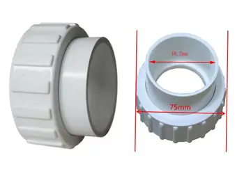 Spa Partes bomba adaptador de - porca + conexão 48.5 mm em 1 1/2 polegadas acessórios da Bomba de união com Junta