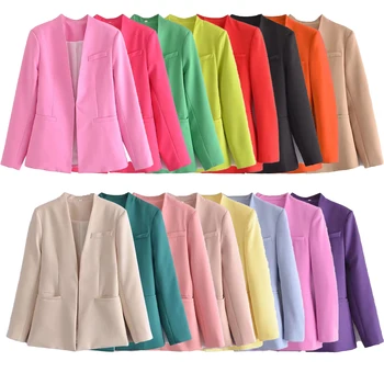 NORPOJIN Blazers para Mulheres de 16 Cores Elegante e moderno, Mulheres Casacos de Moda Senhora do Escritório Coats Blazer paletó Y2K