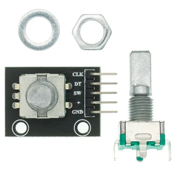 1pcs de 360 Graus Rotary Encoder Módulo de Tijolo Interruptor do Sensor de Desenvolvimento KY-040
