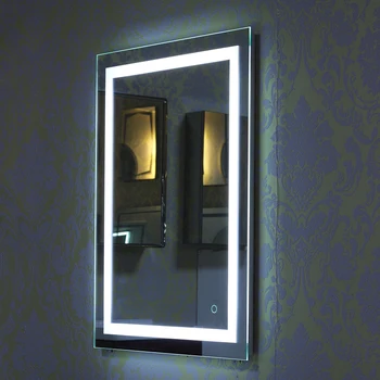 LED Banheira Espelhos Anti Neblina Parede Branca Vaidade Espelho de maquilhagem Palpável de Parede de Espelho de Maquilhagem Para Casa de Banho