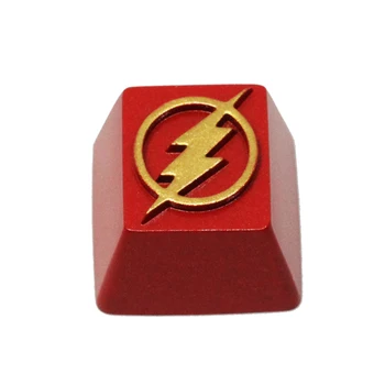 1pc Resina de Mão-Chave Personalizada Cap 3D Estereoscópico Teclado Mecânico tecla cap Para a DC super-Herói Flash