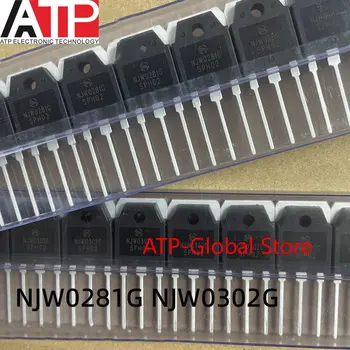 10PCS - 10Pairs Real de 100% Novo Original NJW0281G NJW0302G 15A 250V 150W NPN PNP de Áudio, Amplificador de Transistor NJW0281 NJW0302 ATP