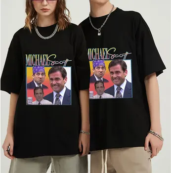 MICHAEL SCOTT, O Office Homenagem T-shirt dos Homens T-Shirt das Mulheres Tshirt Steve Carell T-shirt Bootleg Vintage T-shirts Engraçadas Camisetas