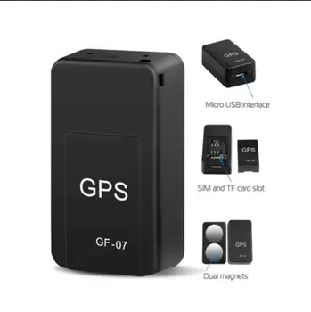 2024 Magnéticos GF07 Dispositivo Rastreador GPS GSM Mini Acompanhamento em Tempo Real Localizador GPS Carro Moto de Controle Remoto de Rastreamento do Monitor de