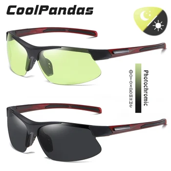 O Design da marca Esportes ao ar livre Fotossensíveis Óculos de sol Polarizados Homens Ultraleve Permeável óculos de Sol das Mulheres Óculos de zonnebril heren